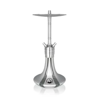 Steamulation Pure vízipipa ¤ Silver Matt Metallic ¤ 51cm Steamulation Pure vízipipa ¤ Silver Matt Metallic ¤ 51cm