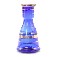 Üveg víztartály ¤ 18cm ¤ Sötét kék ¤ Sima