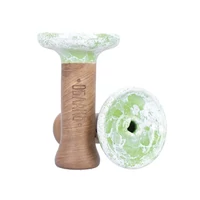 Oblako phunnel dohánytölcsér ¤ S Glaze ¤ Dark Green-White marble