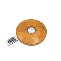 El Nefes fa LED tálca ¤ Nagy kerek ¤ Világos Barna