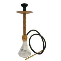 Leavacci S vízipipa ¤ Arany ¤ 55cm ¤ Szilikon csővel