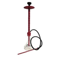 Leavacci XL vízipipa ¤ Piros ¤ 80cm ¤ Szilikon csővel