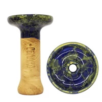 Oblako phunnel dohánytölcsér ¤ S Glazed ¤ Yellow-Blue Marble