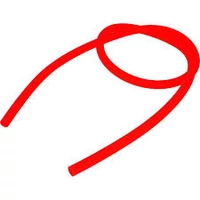 Szilikon cső ¤ Soft touch ¤ Piros