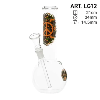 Greenline peace üveg bong ¤ 21cm