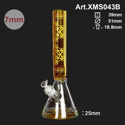 Limited Edition Heavy Base Geometric Art Series üveg bong ¤ 40 cm