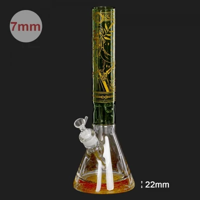 Amsterdam ¤ Limited Edition Golden Knight Beakers üveg bong ¤ 40 cm