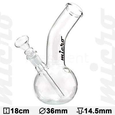 Micro üveg bong ¤ 18cm