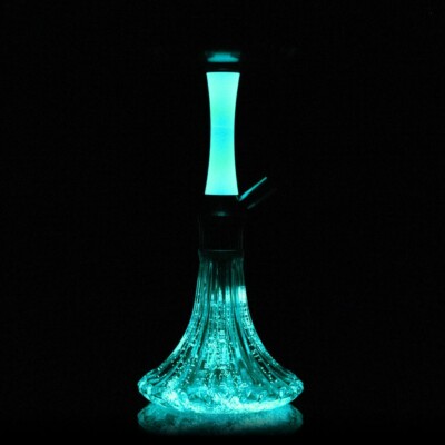 Aladin vizipipa ¤ Epox 360 ¤ Glow Blue/Glass Glow Blue ¤ 36cm