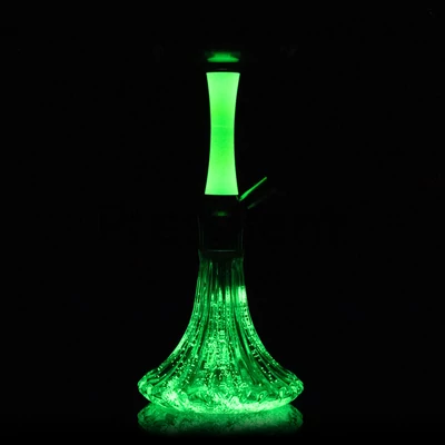 Aladin vizipipa ¤ Epox 360 ¤ Glow Green/Glass Glow Green ¤ 36cm