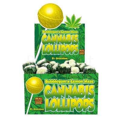 Cannabis Lollipops Bubblegum x Lemon Haze