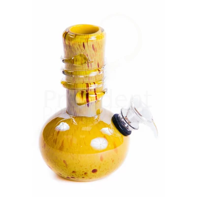 Kígyós üveg bong 13cm ¤ Sárga