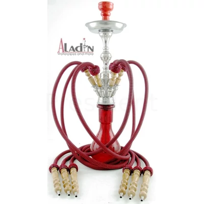 Régi Aladin vizipipa ¤ Diwan modell 72cm ¤ Piros ¤ 6 személyes