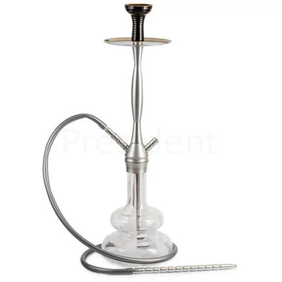Hookah Flame Stripy vizipipa ¤ Fehér ¤ 67cm ¤ Szilikon csővel	
