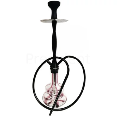 Hookah Flame Stripy vizipipa ¤ Fekete ¤ 67cm ¤ Szilikon csővel	