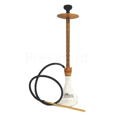 Leavacci XL vízipipa ¤ Arany ¤ 80cm ¤ Szilikon csővel
