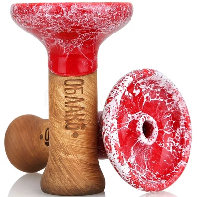 Oblako phunnel dohánytölcsér ¤ M Glazed ¤ Marble Red