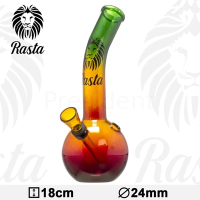 Rasta Lion Bouncer üveg bong ¤ 18cm